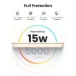 Ugreen 25207 Power Bank 5000 mAh Wireless Charging for iPhone 12-15 Series Black