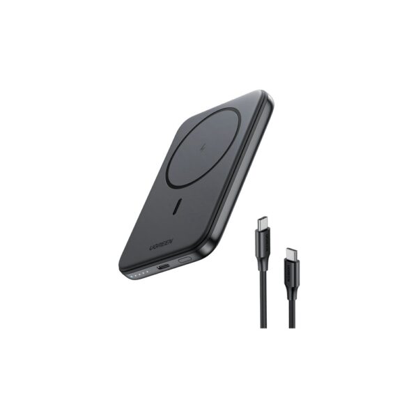 Ugreen 25207 Power Bank 5000 mAh Wireless Charging for iPhone 12-15 Series Black
