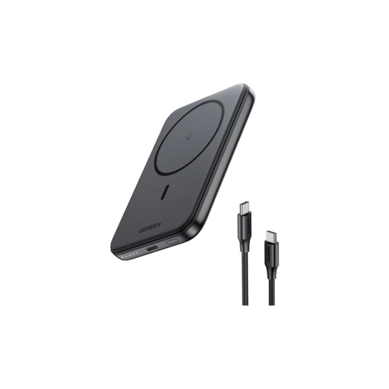 Ugreen 25207 Power Bank 5000 mAh Wireless Charging for iPhone 12-15 Series Black