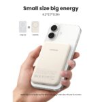 Ugreen 25207 Power Bank 5000 mAh Wireless Charging for iPhone 12-15 Series Black