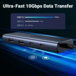 Ugreen 7-in-1 USB-C Hub Docking Station with 2 x HDMI 4K 60Hz and 100W Power Delivery Grey