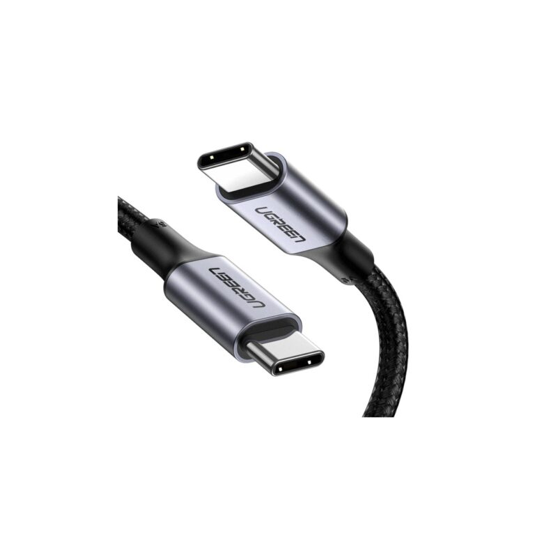 Ugreen 70429 USB-C to USB-C Cable 1m, 100W Power Delivery, 480Mbps Data, Black Nylon Braided