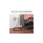 Ugreen 70429 USB-C to USB-C Cable 1m, 100W Power Delivery, 480Mbps Data, Black Nylon Braided
