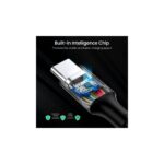 Ugreen 70429 USB-C to USB-C Cable 1m, 100W Power Delivery, 480Mbps Data, Black Nylon Braided
