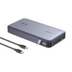 Ugreen 90597A Power Bank 25000 mAh, 140W Fast Charging, 3-Device Output, LED Display, Grey