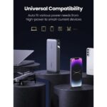 Ugreen 90597A Power Bank 25000 mAh, 140W Fast Charging, 3-Device Output, LED Display, Grey