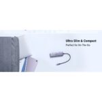Ugreen CM511 USB-C 6-in-1 Hub - 3x USB-A 3.0, HDMI 4K, SD/TF Card Reader, Silver