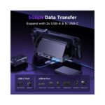 Ugreen CM800 6-in-1 USB-C Docking Station - 100W Power Delivery, Ethernet, Grey