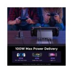 Ugreen CM800 6-in-1 USB-C Docking Station - 100W Power Delivery, Ethernet, Grey