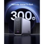 Ugreen Nexode 300W Universal GaN Fast Charger 4x USB-C 1x USB-A Indoor Black