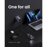 Ugreen Nexode Pro 160W GaN Fast Charger, 4-Port USB-C/USB-A, Power Delivery 3.1, Grey/Silver