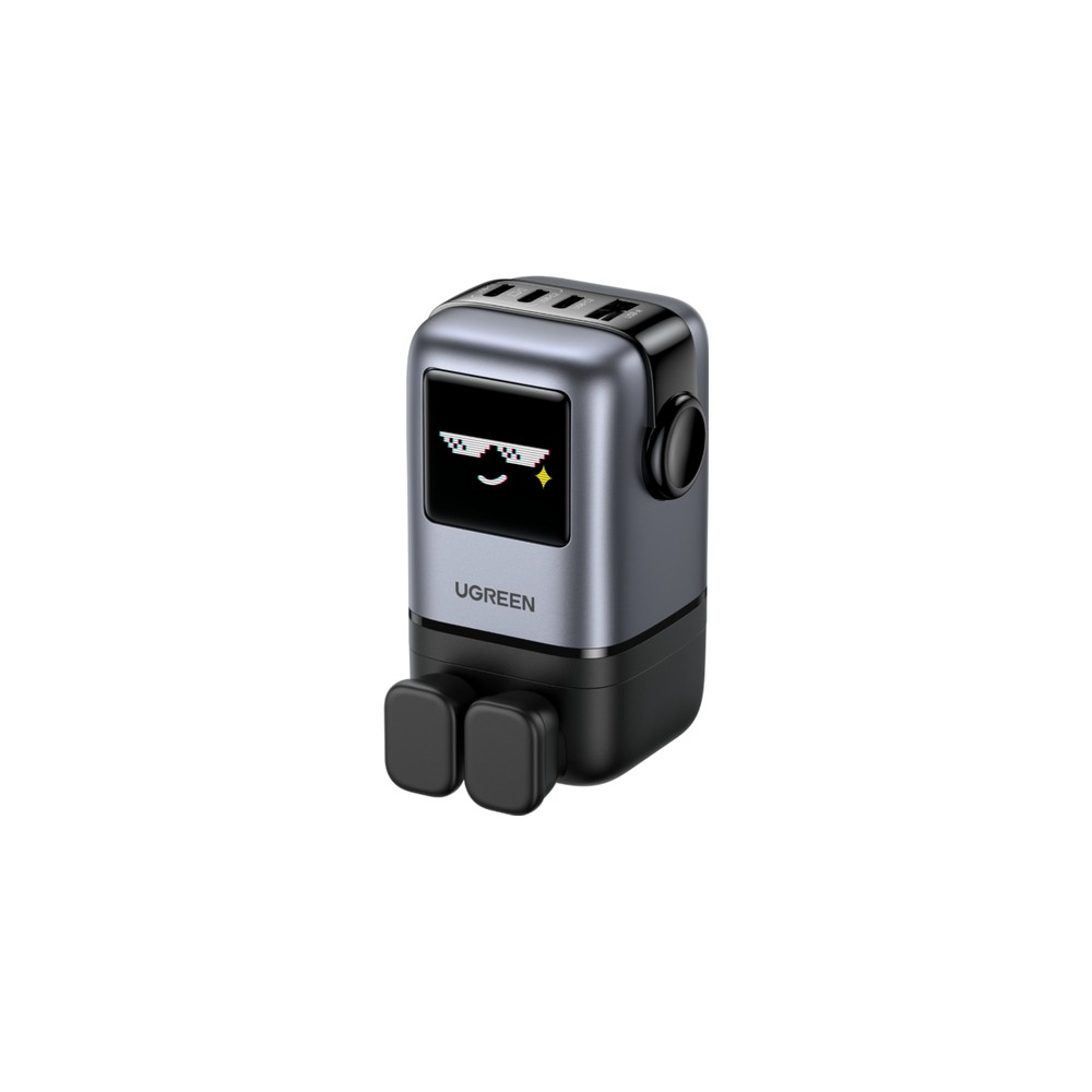 Ugreen UNO Universal 100W AC Auto Charger with 3x USB-C, 1x USB-A Port, Black Ugreen UNO Universal 100W AC Auto Charger with 3x USB-C, 1x USB-A Port, Black