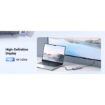 UGREEN USB-C Multiport Adapter 5-in-1 Hub with 100W PD, 3x USB-A 3.0, 4K HDMI Aluminium
