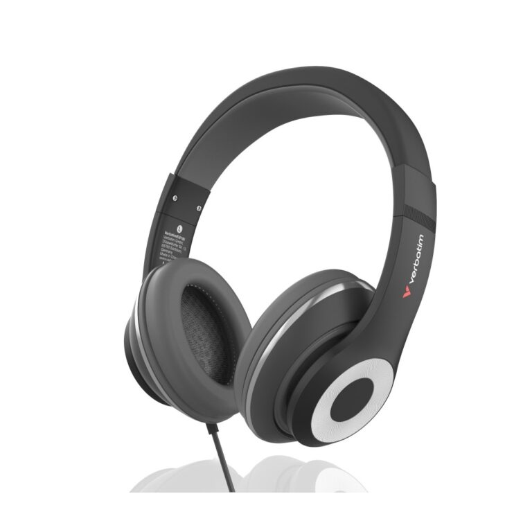Verbatim TruSound Wired USB-C Binaural Headset with Built-in Microphone and In-Line Controls Black