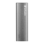 Verbatim Vx500 External SSD 2TB, 500MB/s Read, 440MB/s Write, USB 3.2 Gen 2 Type-C, Silver Aluminium