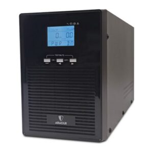 VIDA Armour 2000VA Line-Interactive UPS 1600W 2kVA Pure Sine Wave 5 AC Outlets Black