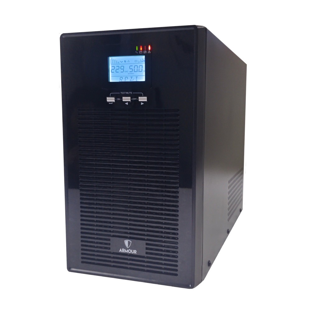 VIDA Armour Line-Interactive UPS 3000VA 2400W 5 AC Outlets Pure Sine Black