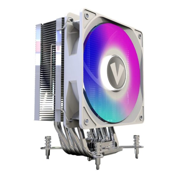 VIDA Boreas 220W TDP ARGB 12cm White CPU Air Cooler for LGA1700 AM5 & more