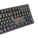 VIDA MAGNA RGB USB Gaming Keyboard with Magnetic-Mechanical Outemu Peach Silent Switches, UK English QWERTY, Black