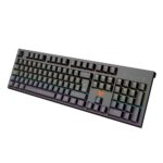 VIDA MAGNA RGB USB Gaming Keyboard with Magnetic-Mechanical Outemu Peach Silent Switches, UK English QWERTY, Black