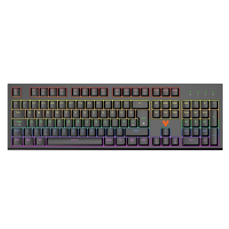 VIDA MAGNA RGB USB Gaming Keyboard with Magnetic-Mechanical Outemu Peach Silent Switches, UK English QWERTY, Black