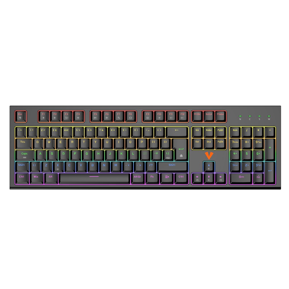 VIDA MAGNA RGB USB Gaming Keyboard with Magnetic-Mechanical Outemu Peach Silent Switches, UK English QWERTY, Black VIDA MAGNA RGB USB Gaming Keyboard with Magnetic-Mechanical Outemu Peach Silent Switches, UK English QWERTY, Black