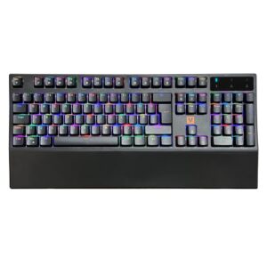 VIDA Mecha Mechanical RGB Gaming Keyboard, Wired USB, Full-Size 105 Keys, UK English QWERTY, Outemu Red Switches, Black