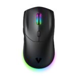 VIDA Precision Gaming Mouse, Wired USB, Ambidextrous, 12400 DPI, RGB, 6 Programmable Buttons, Black