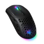VIDA Precision Gaming Mouse, Wired USB, Ambidextrous, 12400 DPI, RGB, 6 Programmable Buttons, Black