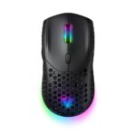 VIDA Precision Gaming Mouse, Wired USB, Ambidextrous, 12400 DPI, RGB, 6 Programmable Buttons, Black