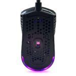 VIDA Precision Gaming Mouse, Wired USB, Ambidextrous, 12400 DPI, RGB, 6 Programmable Buttons, Black