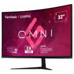 Viewsonic VX3218C-2K 32" QHD 165Hz 1ms Curved VA Gaming Monitor Black