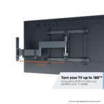 Vogel's COMFORT TVM 3445 Full-Motion+ TV Wall Mount for 32-65" Screens, 25kg Max, 180° Swivel, Black