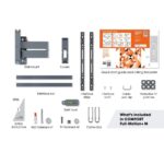 Vogel's COMFORT TVM 3445 Full-Motion+ TV Wall Mount for 32-65" Screens, 25kg Max, 180° Swivel, Black