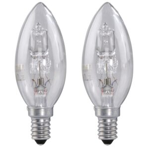 Xavax Energy Saving Candle Bulb, E14, 20W (26W Equivalent), 235lm, Warm White 2700K, Dimmable, 2-pack