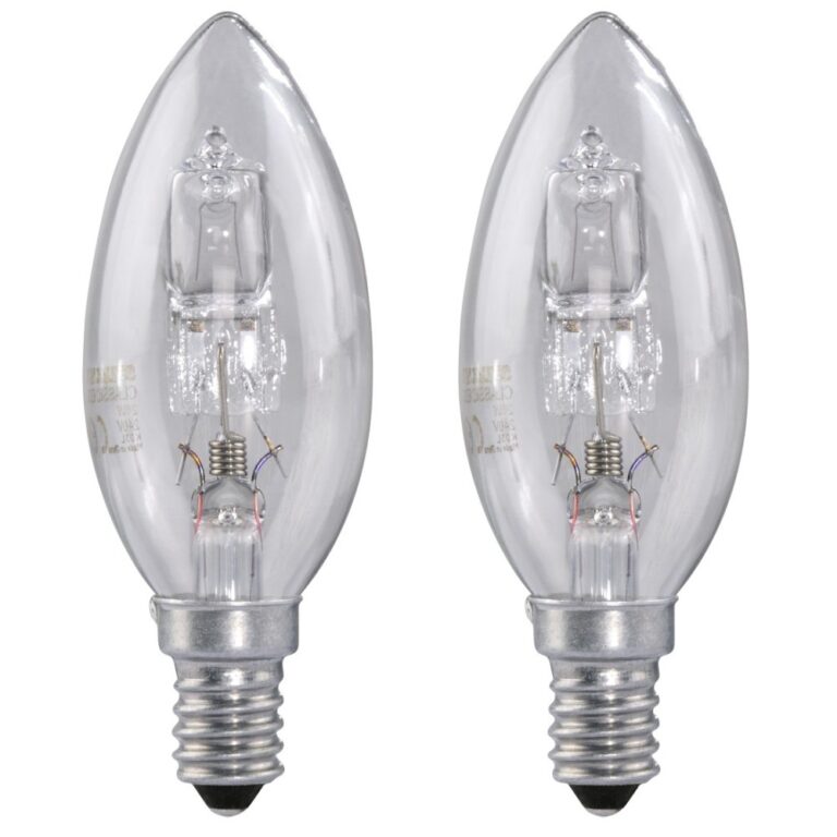 Xavax Energy Saving Candle Bulb, E14, 20W (26W Equivalent), 235lm, Warm White 2700K, Dimmable, 2-pack