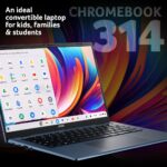Acer Chromebook 314 14" WUXGA IPS Laptop, MediaTek Kompanio 540, 4GB RAM, 64GB eMMC, ChromeOS, Blue