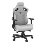 Anda Seat Kaiser 3 L Gaming Chair Fabric Grey 4D Armrest Lumbar Support Max 120 kg