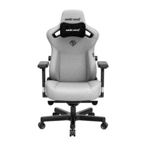 Anda Seat Kaiser 3 L Gaming Chair Fabric Grey 4D Armrest Lumbar Support Max 120 kg