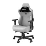 Anda Seat Kaiser 3 L Gaming Chair Fabric Grey 4D Armrest Lumbar Support Max 120 kg