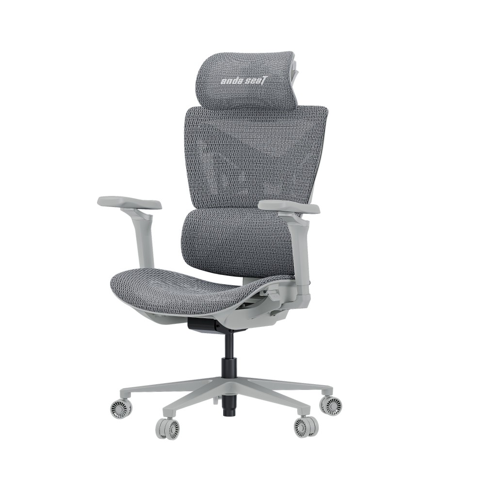 Anda Seat X-Air Pro Mesh Ergonomic Office Chair, Steel Frame, 4D Armrests, 120 kg Capacity, Grey