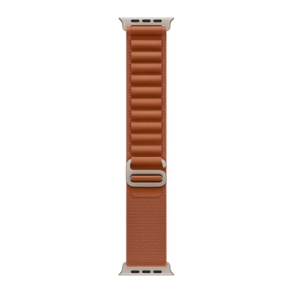 Apple Alpine Loop Smartwatch Band for 44mm, 45mm, 46mm, 49mm Apple Watch, Size S, Titanium, Brown