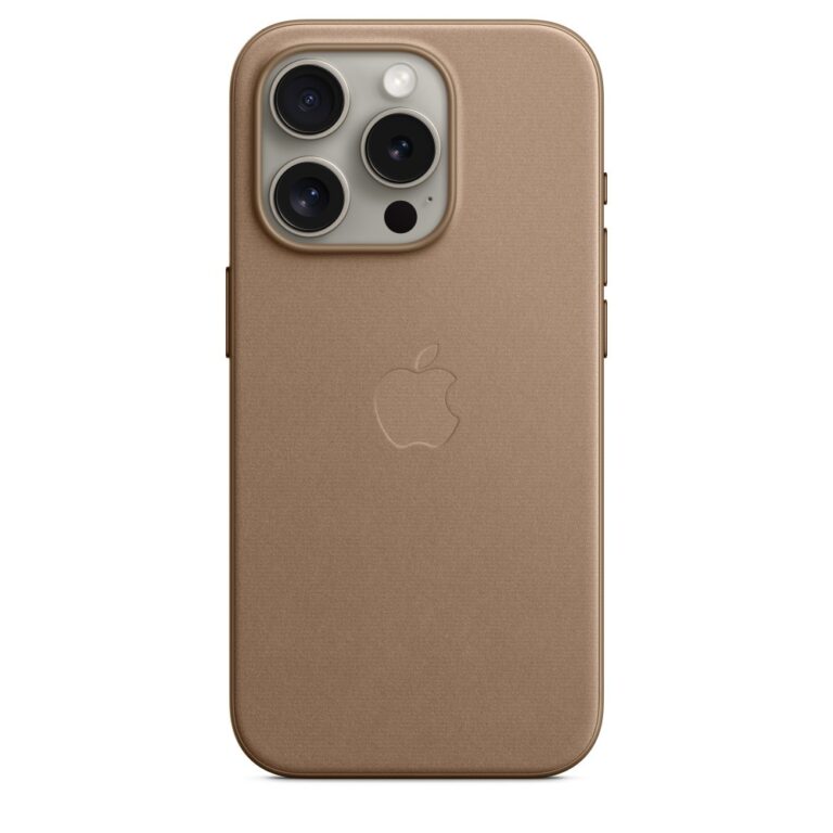 Apple FineWoven Case with MagSafe for iPhone 15 Pro 6.1" - Taupe