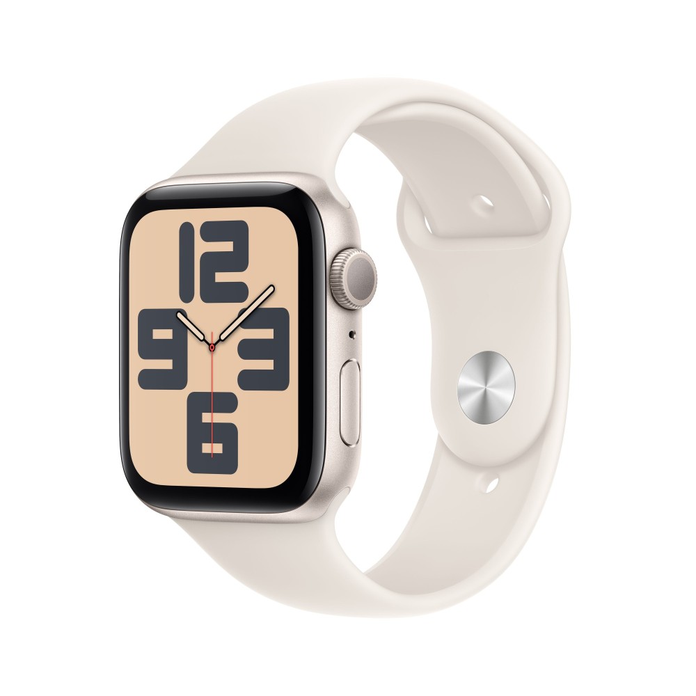 Apple Watch SE Smartwatch GPS 44 mm Starlight Aluminium Case Starlight Sport Band S/M watchOS 11 32 GB Apple Watch SE Smartwatch GPS 44 mm Starlight Aluminium Case Starlight Sport Band S/M watchOS 11 32 GB