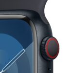 Apple Watch Series 9 GPS + Cellular Smartwatch 41mm S9 64GB Midnight Aluminium Case with Midnight Sport Band S/M