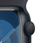 Apple Watch Series 9 Smartwatch GPS 41 mm S9 64 GB Midnight Aluminium Case with Midnight Sport Band S/M