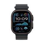 Apple Watch Ultra 2 GPS + Cellular 49mm Smartwatch, 64GB, Black Titanium Case with Black Ocean Band