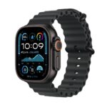 Apple Watch Ultra 2 GPS + Cellular 49mm Smartwatch, 64GB, Black Titanium Case with Black Ocean Band