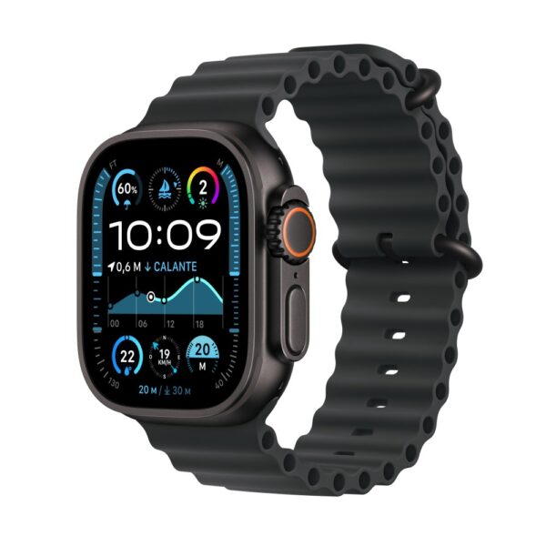 Apple Watch Ultra 2 GPS + Cellular 49mm Smartwatch, 64GB, Black Titanium Case with Black Ocean Band