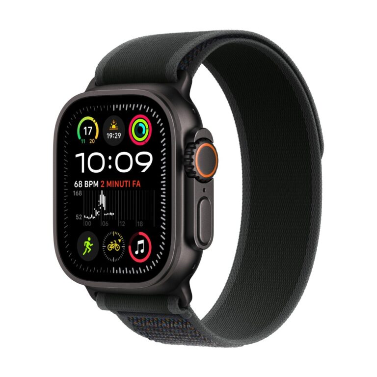 Apple Watch Ultra 2 Smartwatch 49mm GPS + Cellular Black Titanium Case with Black Trail Loop M/L watchOS 11 64 GB